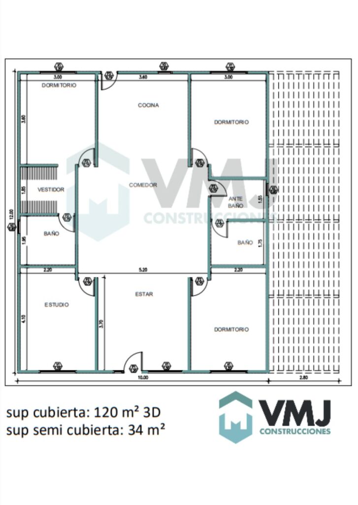 Planos Vivienda Prefabricada MR109